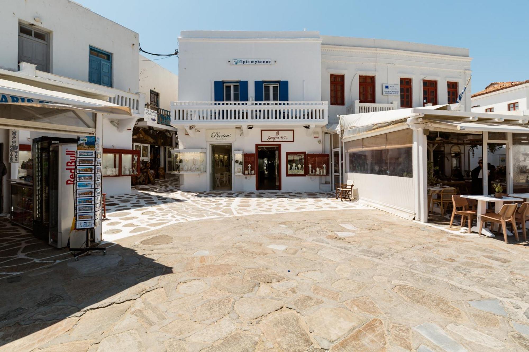 Elpis Mykonos Apartments - Mykonos Town Delos Port エクステリア 写真