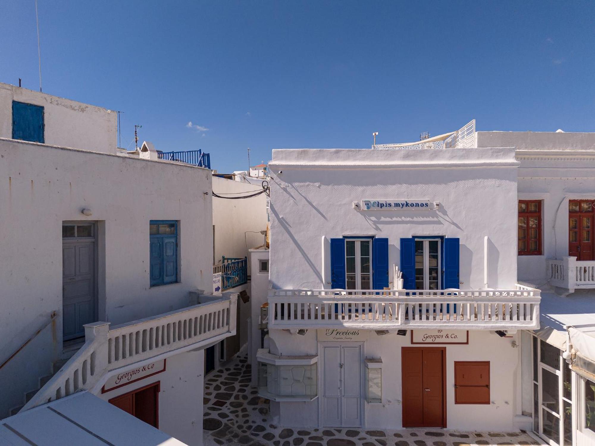 Elpis Mykonos Apartments - Mykonos Town Delos Port エクステリア 写真