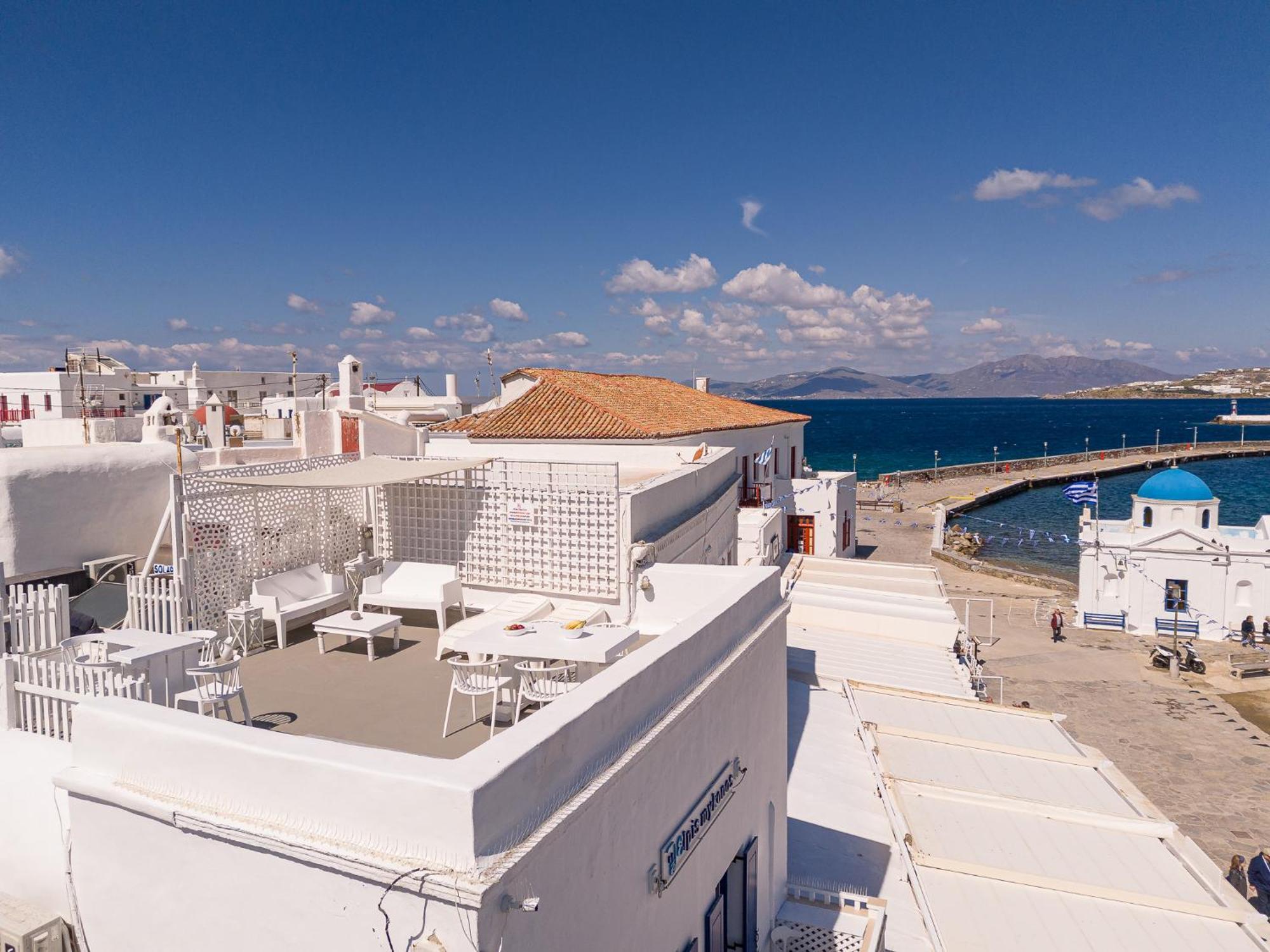 Elpis Mykonos Apartments - Mykonos Town Delos Port エクステリア 写真