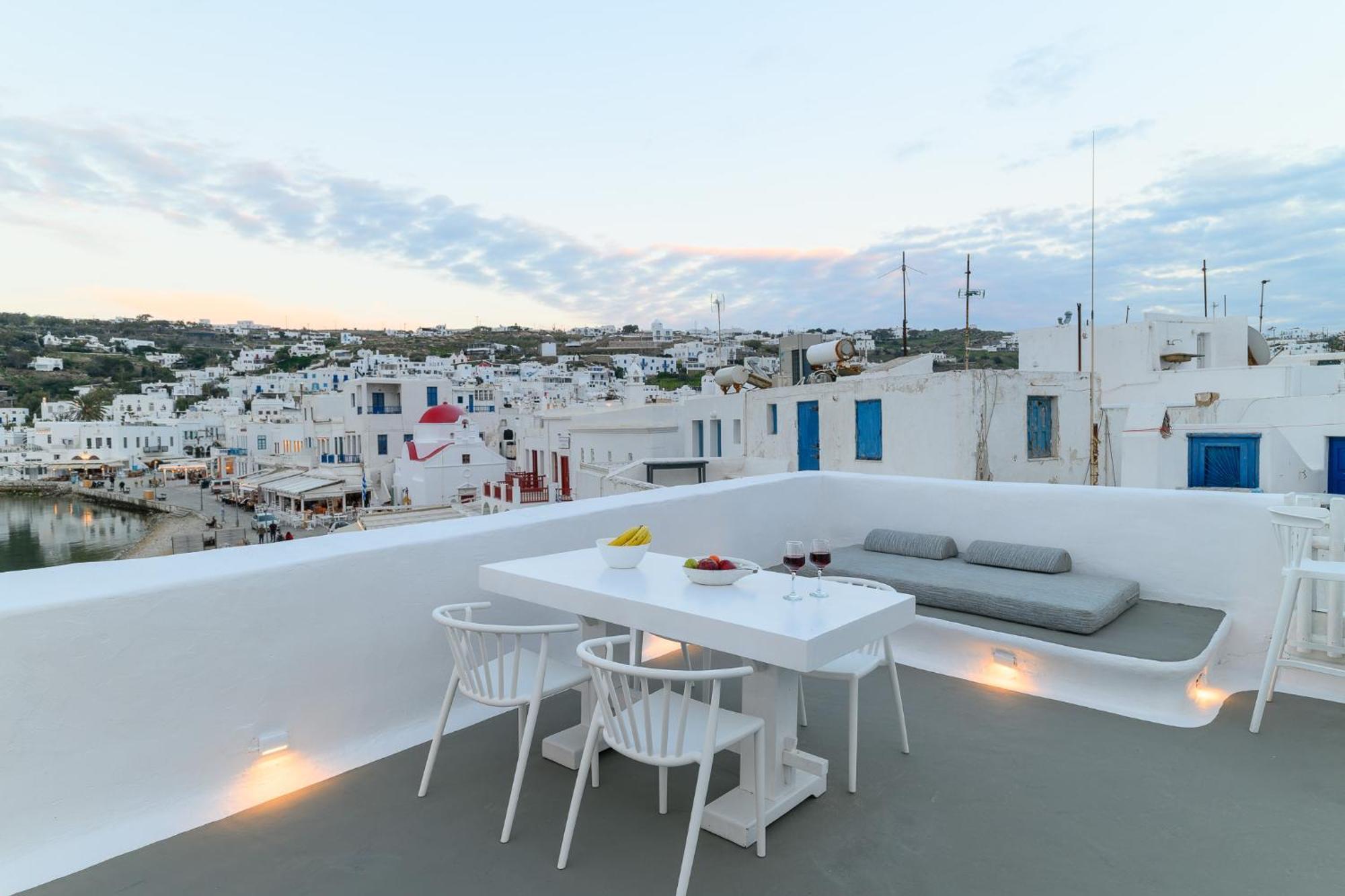 Elpis Mykonos Apartments - Mykonos Town Delos Port エクステリア 写真