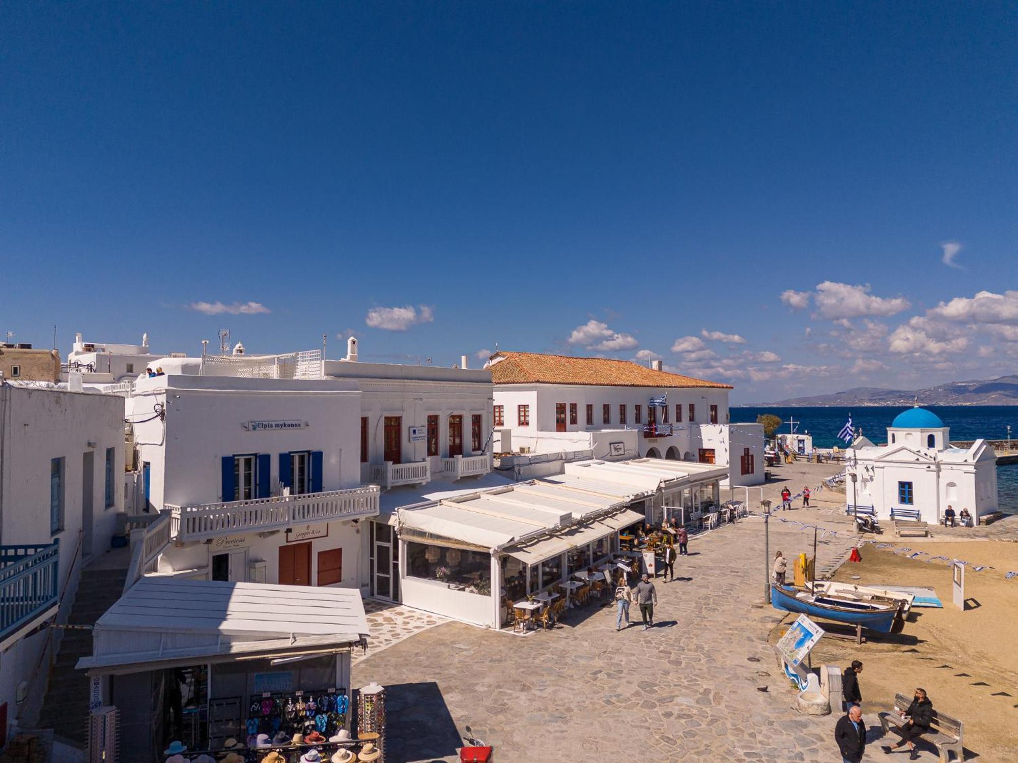 Elpis Mykonos Apartments - Mykonos Town Delos Port エクステリア 写真