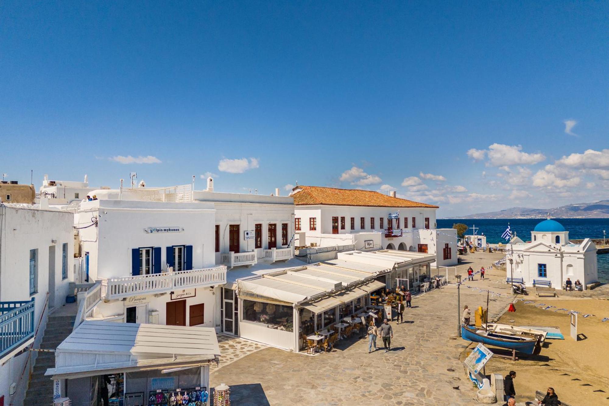 Elpis Mykonos Apartments - Mykonos Town Delos Port エクステリア 写真